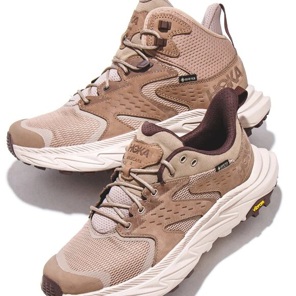 HOKA ONE ONE Mens Sz 12 D ANACAPA 2 MID GTX 1141633-DOTN DUNE / OXFORD TAN NEW - Picture 10 of 12